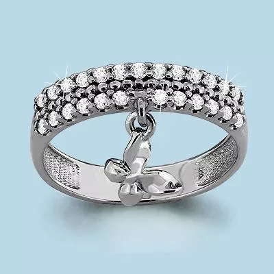 Кольцо, серебро, артикул LV63645А