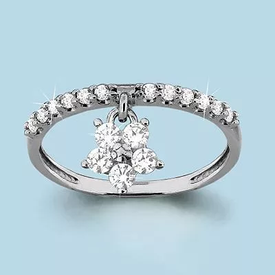 Кольцо, артикул LV63637А, серебро