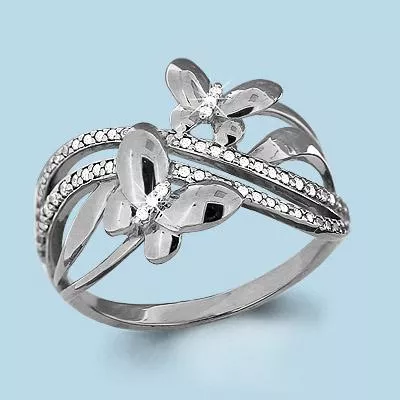 Кольцо из серебра, артикул LV63610А