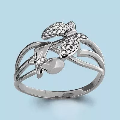 Кольцо, артикул LV63608А, серебро