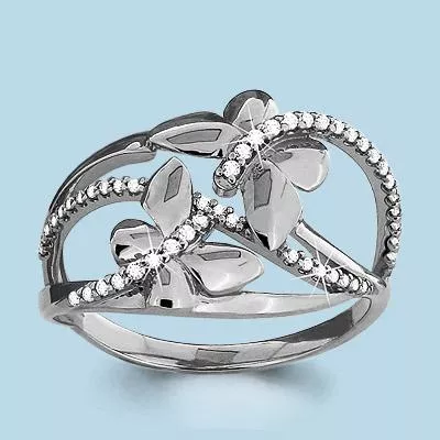 Кольцо, серебро, артикул LV63598А