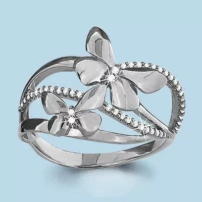 Кольцо, артикул LV63597А, серебро