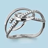 Кольцо, серебро, артикул LV63421А