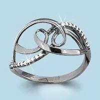 Кольцо из серебра, артикул LV63413А