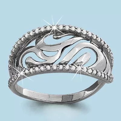 Кольцо, серебро, артикул LV63412А