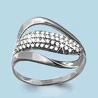 Кольцо, артикул LV63405А, серебро