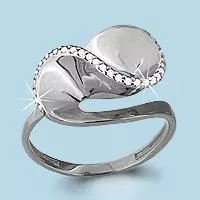 Кольцо, артикул LV63394А, серебро