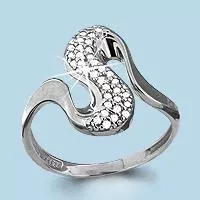 Кольцо, артикул LV63391А, серебро