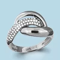 Кольцо из серебра, артикул LV63387А