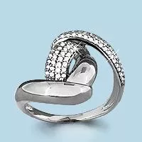 Кольцо, серебро, артикул LV63383А