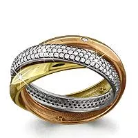 Кольцо из золота  - артикул LV63102А