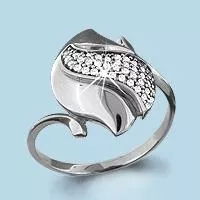 Кольцо, артикул LV63043А, серебро