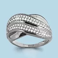 Кольцо, артикул LV63026А, серебро