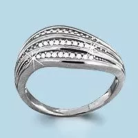 Кольцо, артикул LV63023А, серебро