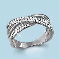 Кольцо, артикул LV63018А, серебро