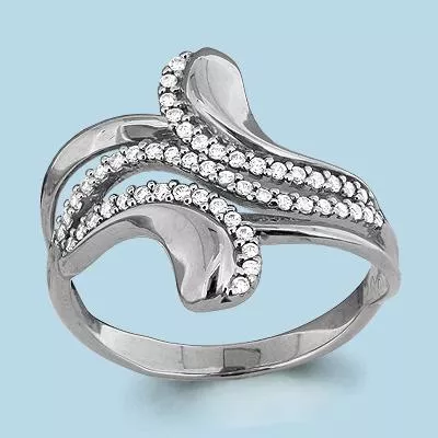 Кольцо, артикул LV63013А, серебро