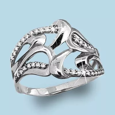 Кольцо, артикул LV62867А, серебро