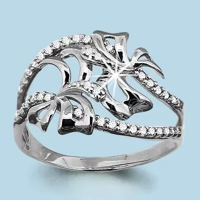 Кольцо, артикул LV62864А, серебро