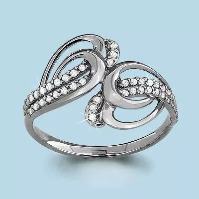 Кольцо, артикул LV62826А, серебро