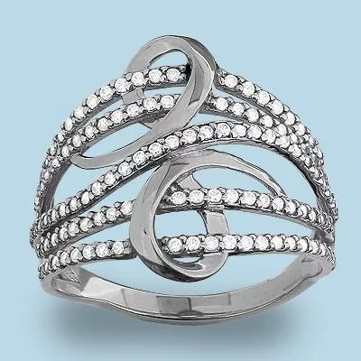 Кольцо, артикул LV62818А, серебро