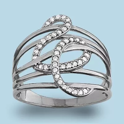 Кольцо, артикул LV62815А, серебро