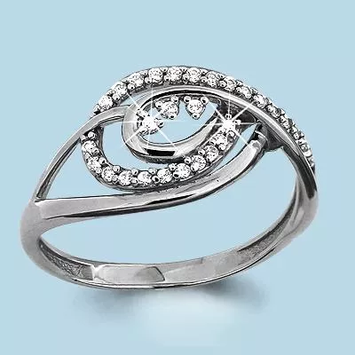 Кольцо, артикул LV62812А, серебро