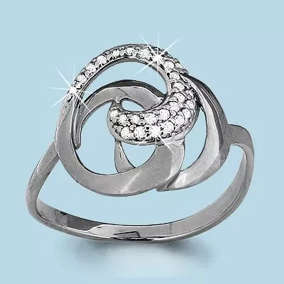 Кольцо, артикул LV62768А, серебро