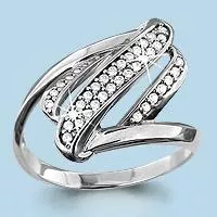 Кольцо, артикул LV62734А, серебро