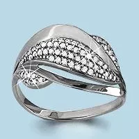 Кольцо, артикул LV62725А, серебро