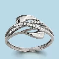 Кольцо, артикул LV62627А, серебро