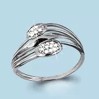 Кольцо, артикул LV62613А, серебро