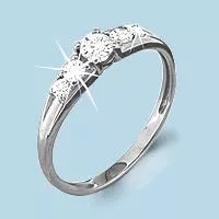 Кольцо, артикул LV62434, серебро