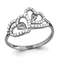 Кольцо, серебро, артикул LV62394А