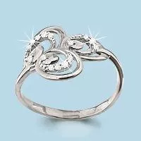 Кольцо из серебра, артикул LV62201А