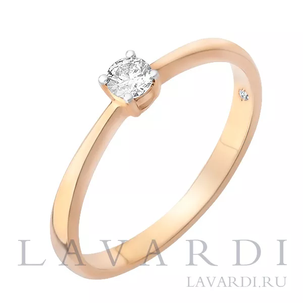 Обручальное кольцо с бриллиантом