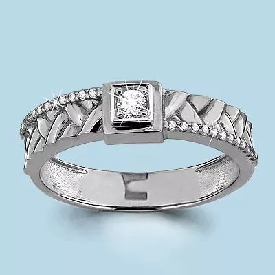 Кольцо, артикул LV62156А, серебро