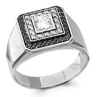 Кольцо, серебро, артикул LV62131Ч