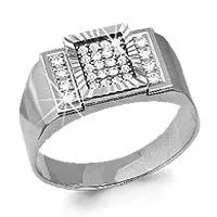 Кольцо, серебро, артикул LV62036А