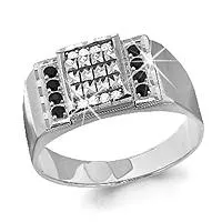 Кольцо, серебро, артикул LV62031Ч