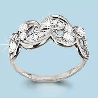 Кольцо, серебро, артикул LV61984А