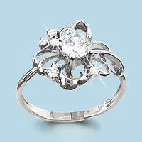 Кольцо из серебра, артикул LV61821А