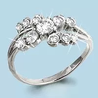 Кольцо из серебра, артикул LV61814А