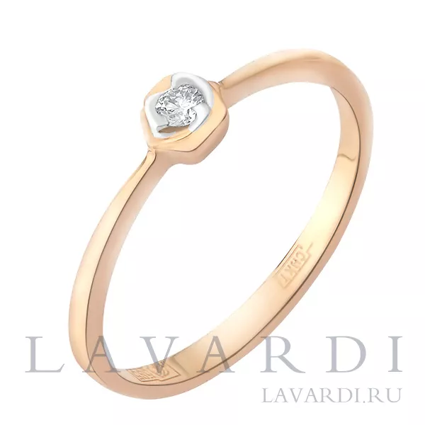 Обручальное кольцо с бриллиантом