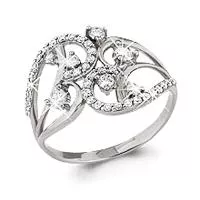 Кольцо, серебро, артикул LV61543А