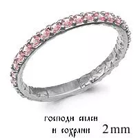 Кольцо из серебра, артикул LV61517В