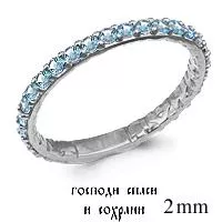 Кольцо, артикул LV61517Б, серебро