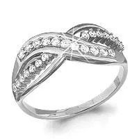 Кольцо, артикул LV61383А, серебро