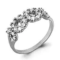 Кольцо из серебра, артикул LV61333А