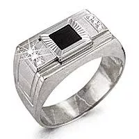 Кольцо, серебро, артикул LV60619Ч