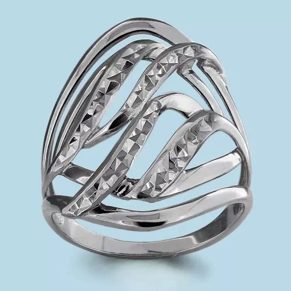 Кольцо, артикул LV54125, серебро